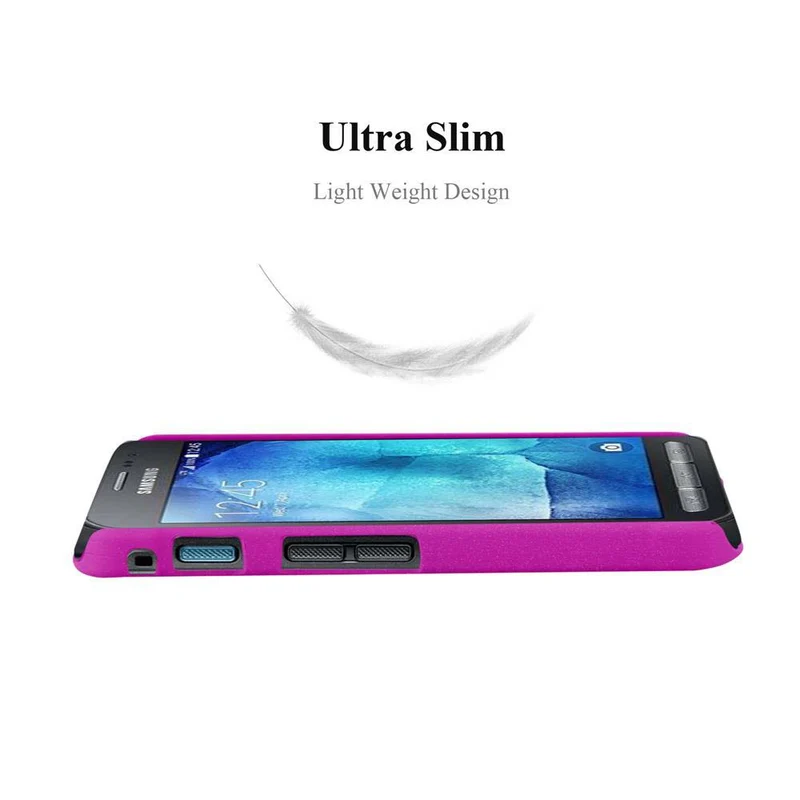 Cadorabo Hülle kompatibel mit Samsung Galaxy XCover 3 Hard Case Schutzhülle in Frosted Optik gegen Kratzer und Stöße