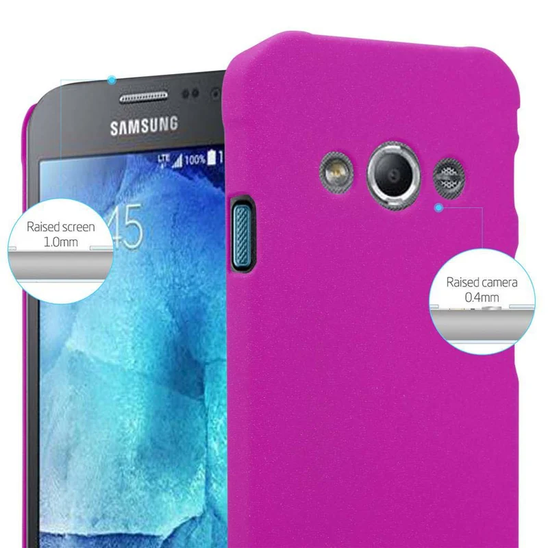 Cadorabo Hülle kompatibel mit Samsung Galaxy XCover 3 Hard Case Schutzhülle in Frosted Optik gegen Kratzer und Stöße