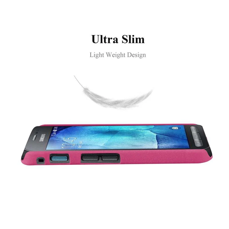 Cadorabo Hülle kompatibel mit Samsung Galaxy XCover 3 Hard Case Schutzhülle in Frosted Optik gegen Kratzer und Stöße