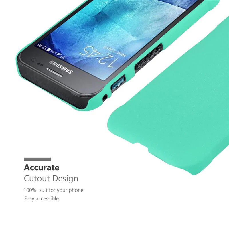 Cadorabo Hülle kompatibel mit Samsung Galaxy XCover 3 Hard Case Schutzhülle in Frosted Optik gegen Kratzer und Stöße