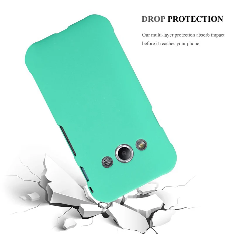 Cadorabo Hülle kompatibel mit Samsung Galaxy XCover 3 Hard Case Schutzhülle in Frosted Optik gegen Kratzer und Stöße