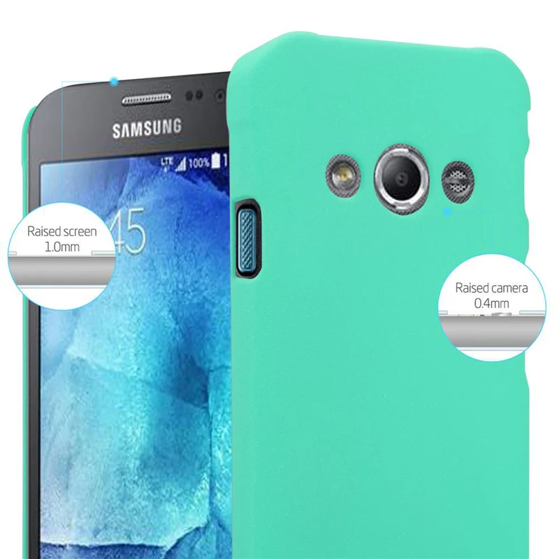 Cadorabo Hülle kompatibel mit Samsung Galaxy XCover 3 Hard Case Schutzhülle in Frosted Optik gegen Kratzer und Stöße