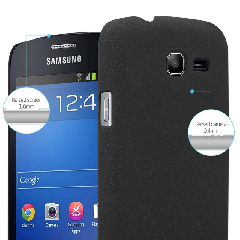Cadorabo Hülle kompatibel mit Samsung Galaxy TREND LITE Hard Case Schutzhülle in Frosted Optik gegen Kratzer und Stöße