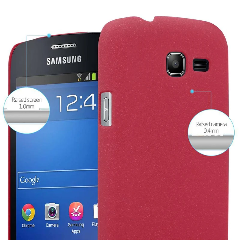 Cadorabo Hülle kompatibel mit Samsung Galaxy TREND LITE Hard Case Schutzhülle in Frosted Optik gegen Kratzer und Stöße