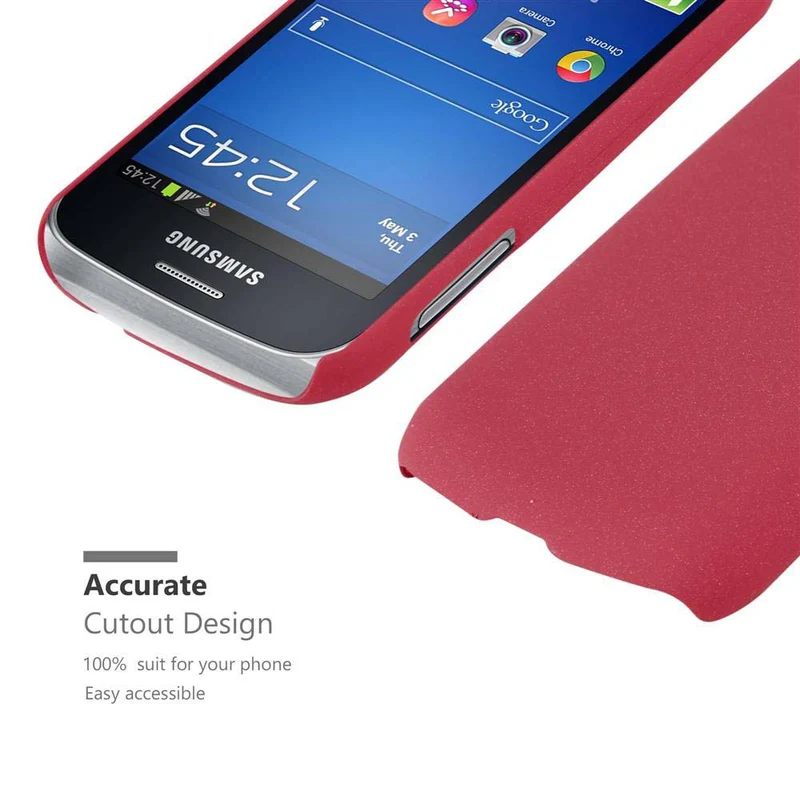 Cadorabo Hülle kompatibel mit Samsung Galaxy TREND LITE Hard Case Schutzhülle in Frosted Optik gegen Kratzer und Stöße