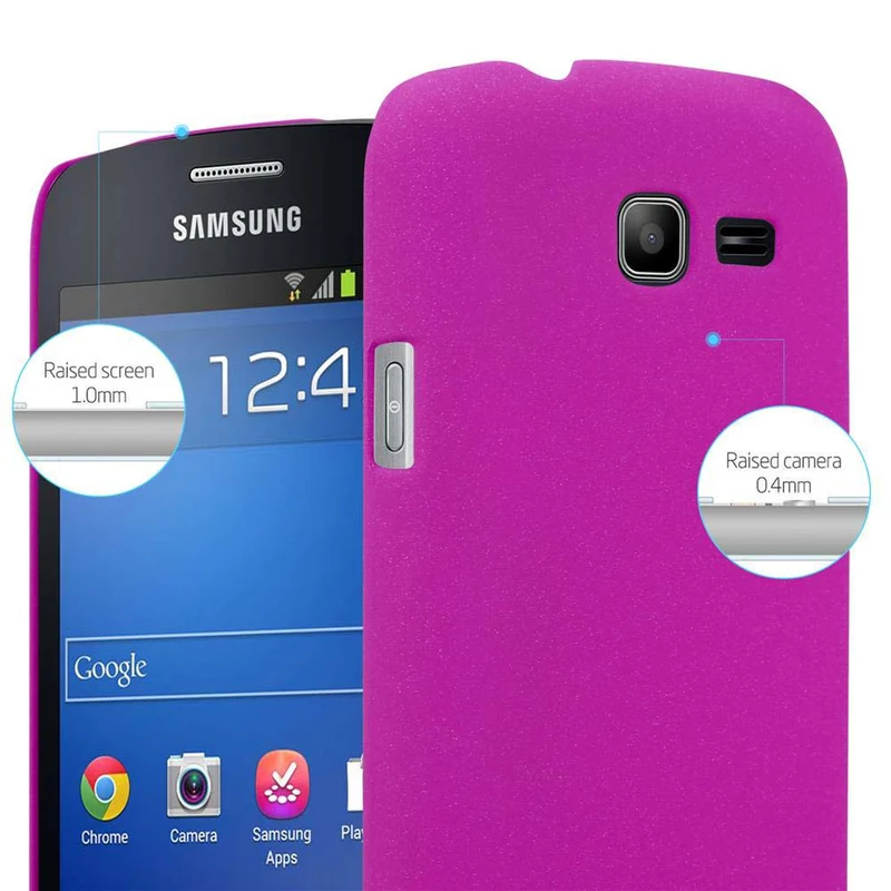 Cadorabo Hülle kompatibel mit Samsung Galaxy TREND LITE Hard Case Schutzhülle in Frosted Optik gegen Kratzer und Stöße