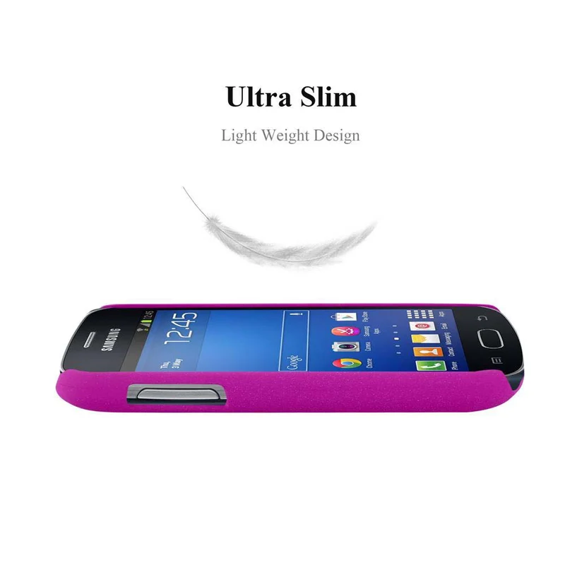 Cadorabo Hülle kompatibel mit Samsung Galaxy TREND LITE Hard Case Schutzhülle in Frosted Optik gegen Kratzer und Stöße
