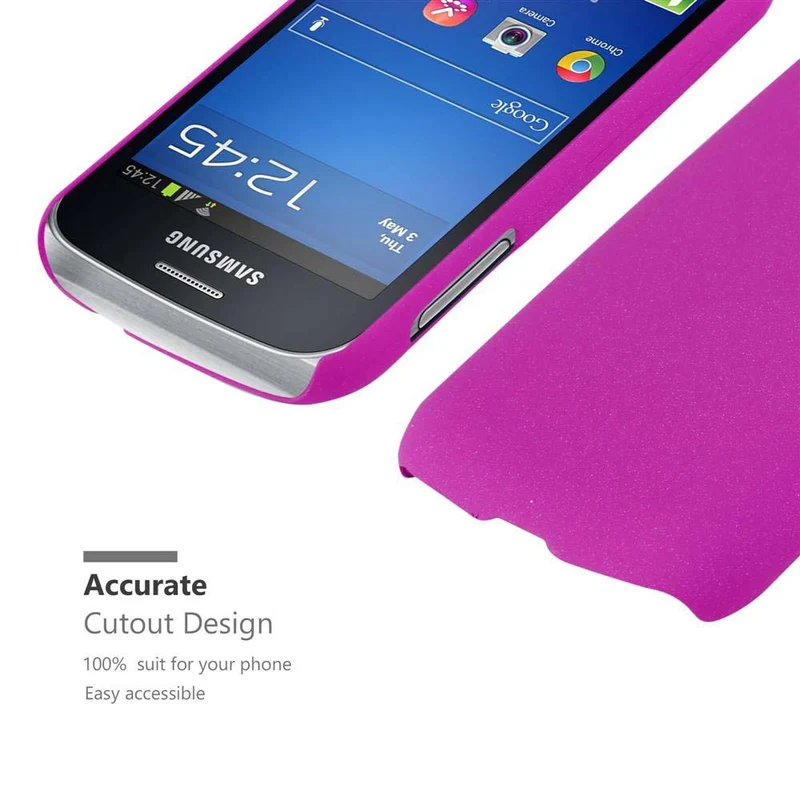 Cadorabo Hülle kompatibel mit Samsung Galaxy TREND LITE Hard Case Schutzhülle in Frosted Optik gegen Kratzer und Stöße