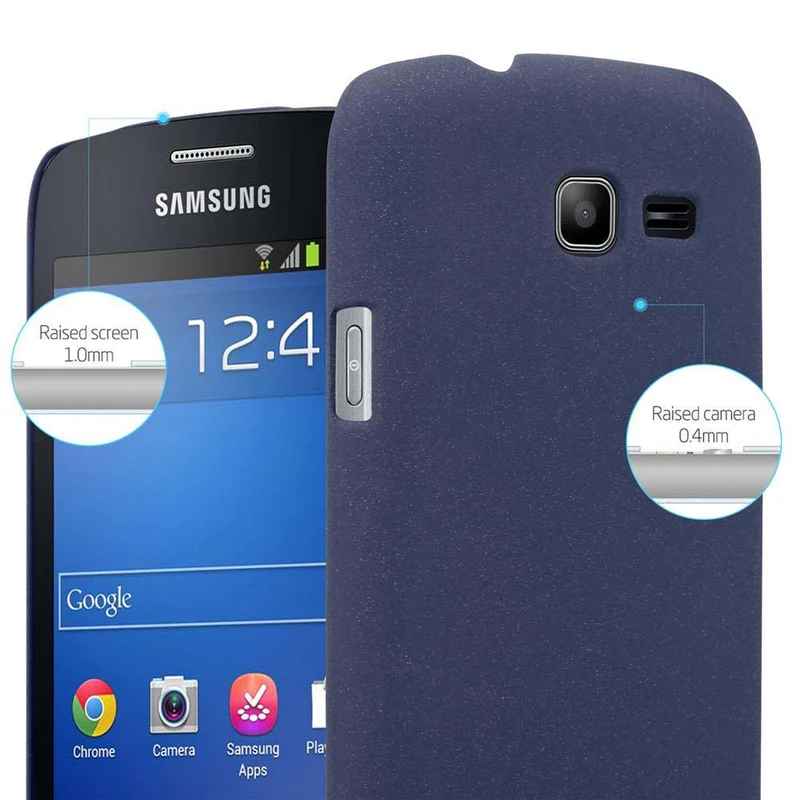 Cadorabo Hülle kompatibel mit Samsung Galaxy TREND LITE Hard Case Schutzhülle in Frosted Optik gegen Kratzer und Stöße
