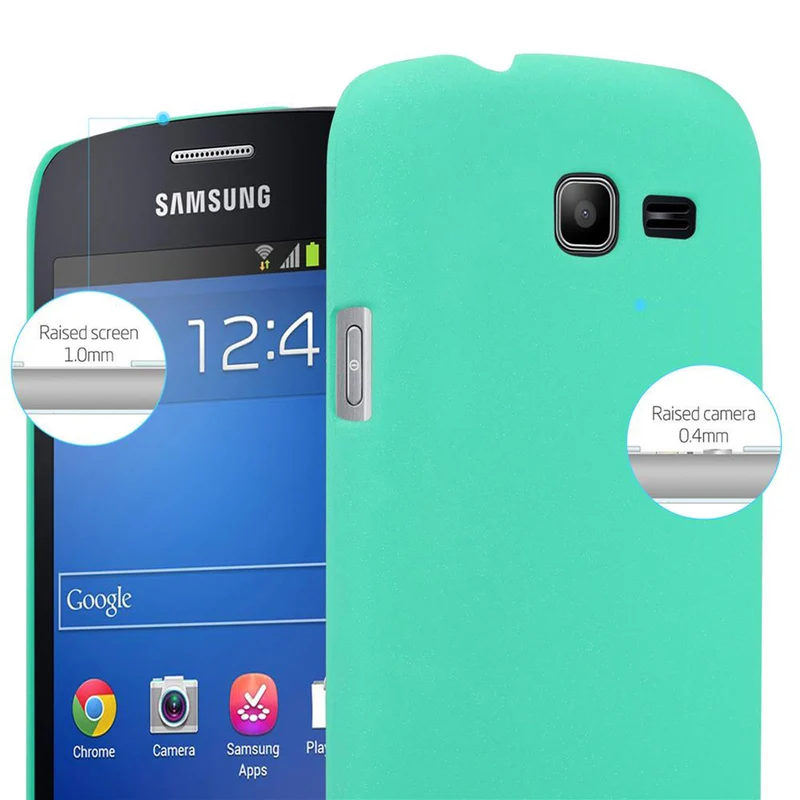 Cadorabo Hülle kompatibel mit Samsung Galaxy TREND LITE Hard Case Schutzhülle in Frosted Optik gegen Kratzer und Stöße