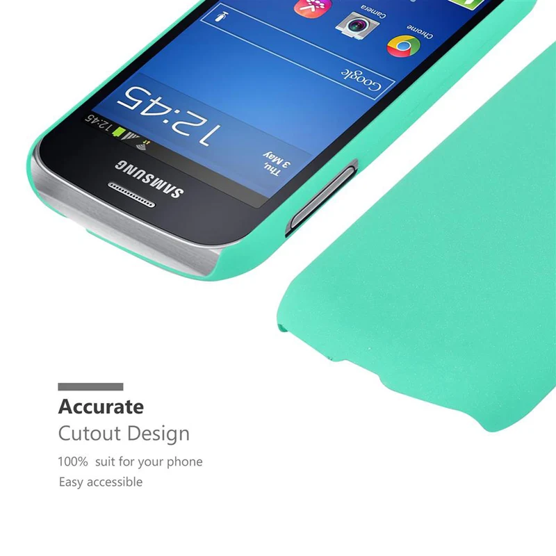 Cadorabo Hülle kompatibel mit Samsung Galaxy TREND LITE Hard Case Schutzhülle in Frosted Optik gegen Kratzer und Stöße