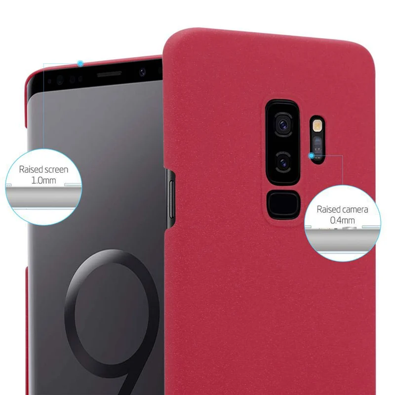 Cadorabo Hülle kompatibel mit Samsung Galaxy S9 PLUS Hard Case Schutzhülle in Frosted Optik gegen Kratzer und Stöße