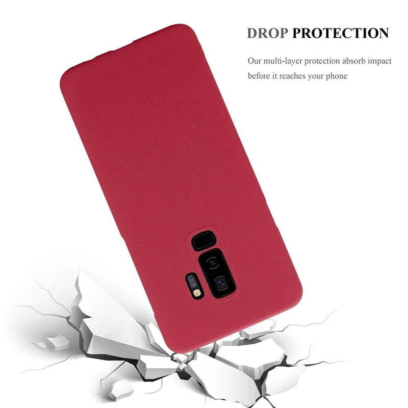 Cadorabo Hülle kompatibel mit Samsung Galaxy S9 PLUS Hard Case Schutzhülle in Frosted Optik gegen Kratzer und Stöße