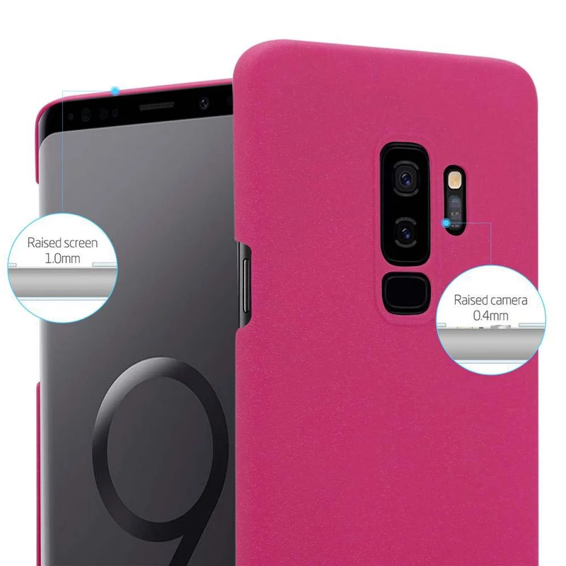Cadorabo Hülle kompatibel mit Samsung Galaxy S9 PLUS Hard Case Schutzhülle in Frosted Optik gegen Kratzer und Stöße