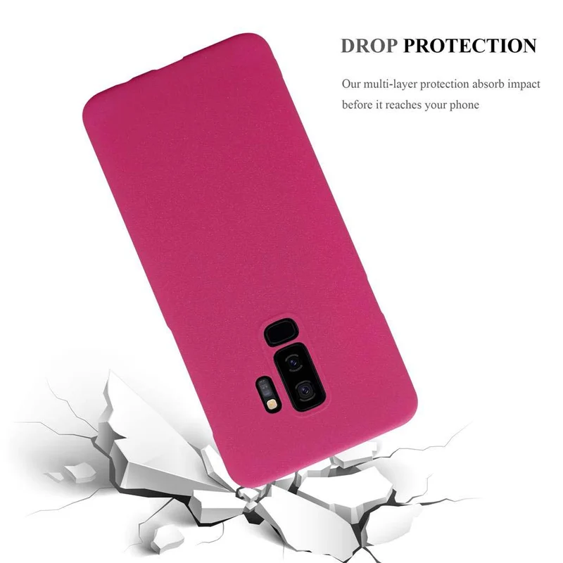 Cadorabo Hülle kompatibel mit Samsung Galaxy S9 PLUS Hard Case Schutzhülle in Frosted Optik gegen Kratzer und Stöße
