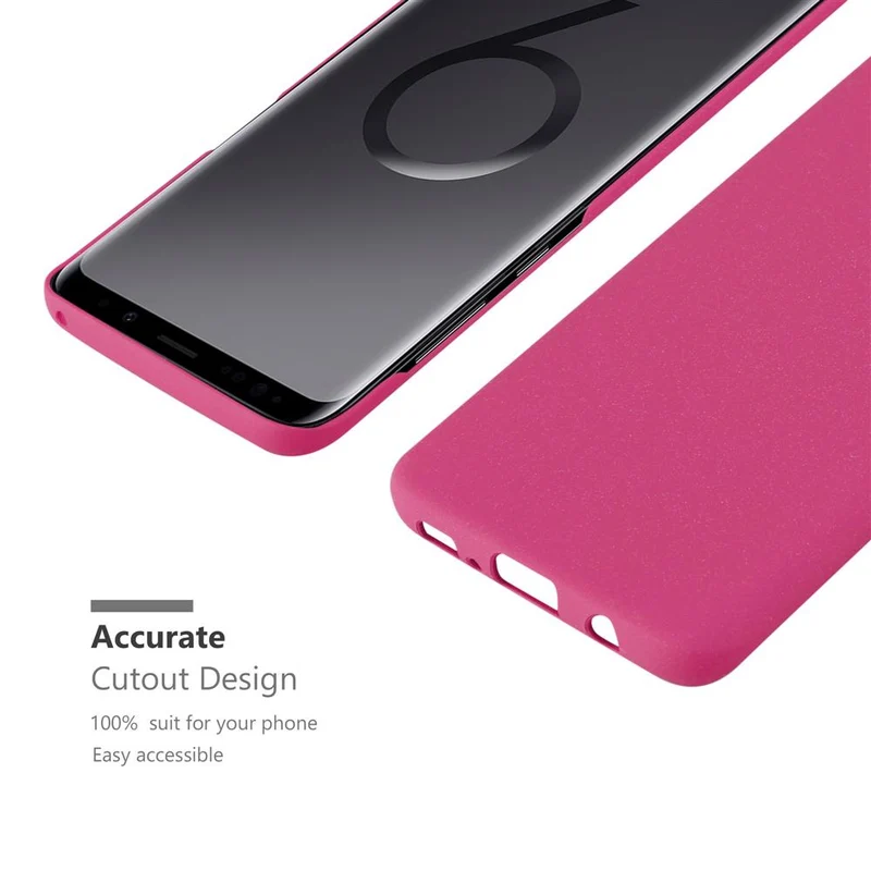 Cadorabo Hülle kompatibel mit Samsung Galaxy S9 PLUS Hard Case Schutzhülle in Frosted Optik gegen Kratzer und Stöße