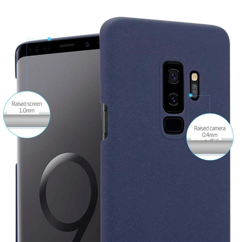 Cadorabo Hülle kompatibel mit Samsung Galaxy S9 PLUS Hard Case Schutzhülle in Frosted Optik gegen Kratzer und Stöße