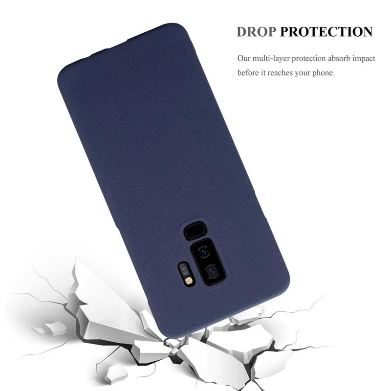 Cadorabo Hülle kompatibel mit Samsung Galaxy S9 PLUS Hard Case Schutzhülle in Frosted Optik gegen Kratzer und Stöße