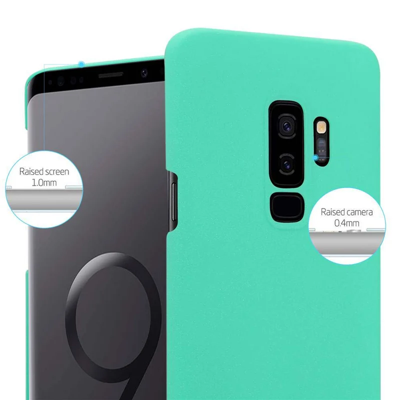 Cadorabo Hülle kompatibel mit Samsung Galaxy S9 PLUS Hard Case Schutzhülle in Frosted Optik gegen Kratzer und Stöße