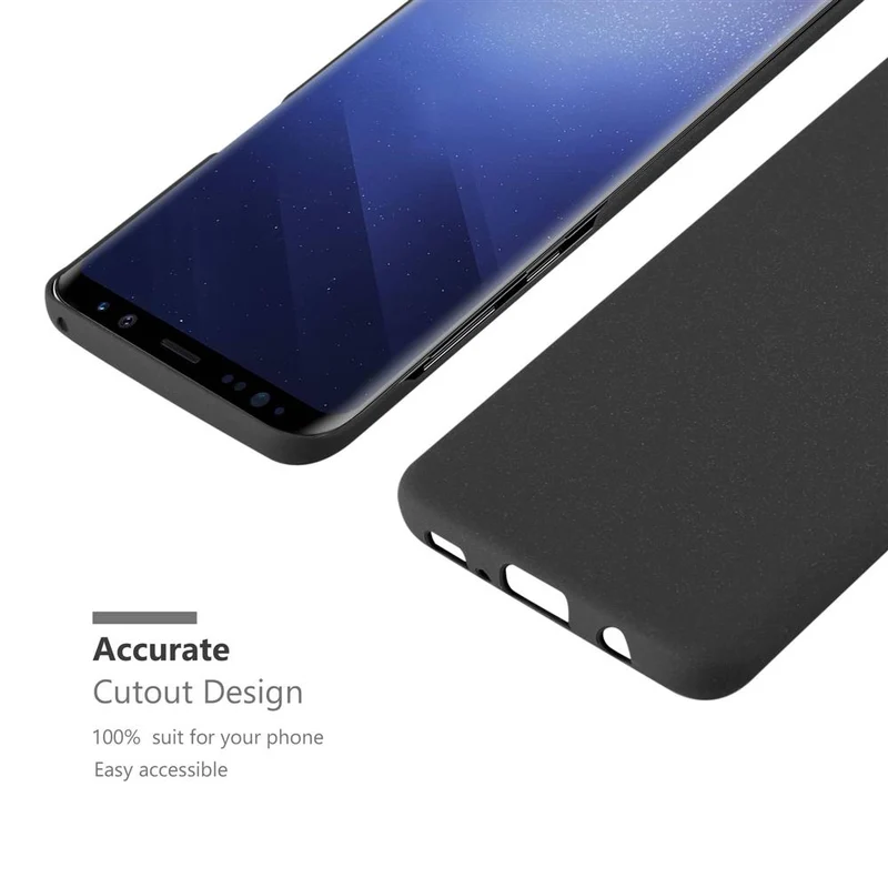 Cadorabo Hülle kompatibel mit Samsung Galaxy S9 Hard Case Schutzhülle in Frosted Optik gegen Kratzer und Stöße