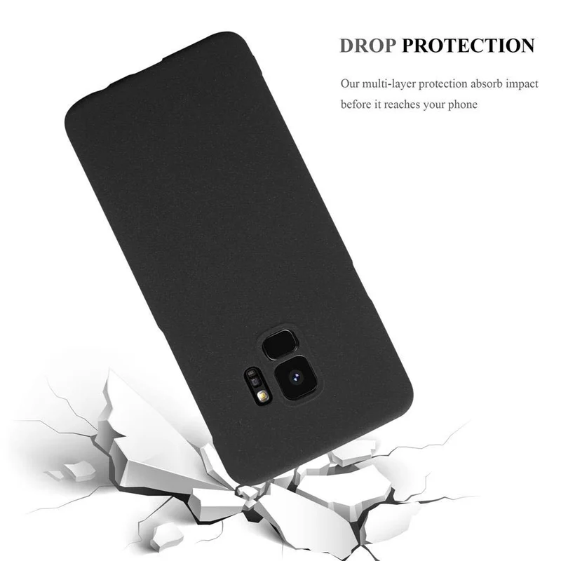 Cadorabo Hülle kompatibel mit Samsung Galaxy S9 Hard Case Schutzhülle in Frosted Optik gegen Kratzer und Stöße