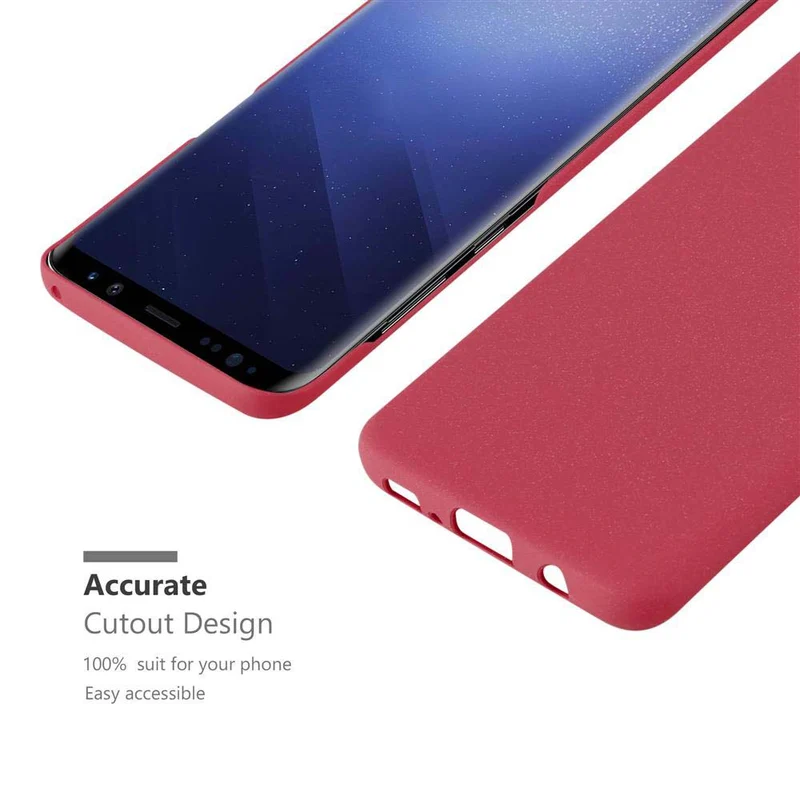 Cadorabo Hülle kompatibel mit Samsung Galaxy S9 Hard Case Schutzhülle in Frosted Optik gegen Kratzer und Stöße