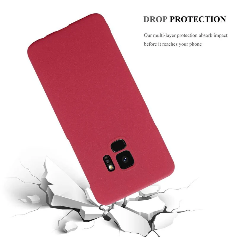 Cadorabo Hülle kompatibel mit Samsung Galaxy S9 Hard Case Schutzhülle in Frosted Optik gegen Kratzer und Stöße
