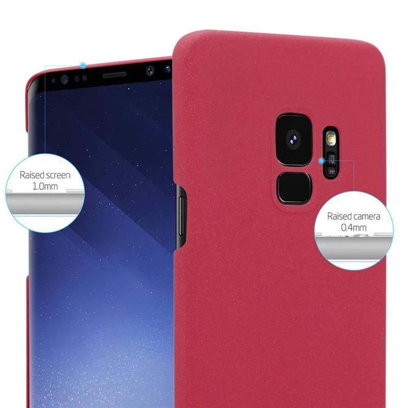 Cadorabo Hülle kompatibel mit Samsung Galaxy S9 Hard Case Schutzhülle in Frosted Optik gegen Kratzer und Stöße