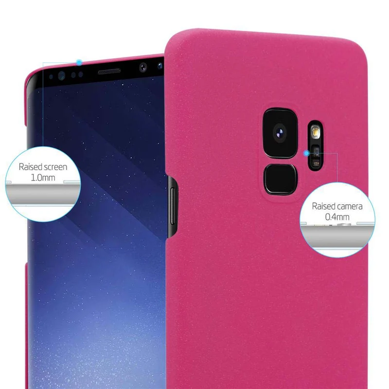 Cadorabo Hülle kompatibel mit Samsung Galaxy S9 Hard Case Schutzhülle in Frosted Optik gegen Kratzer und Stöße