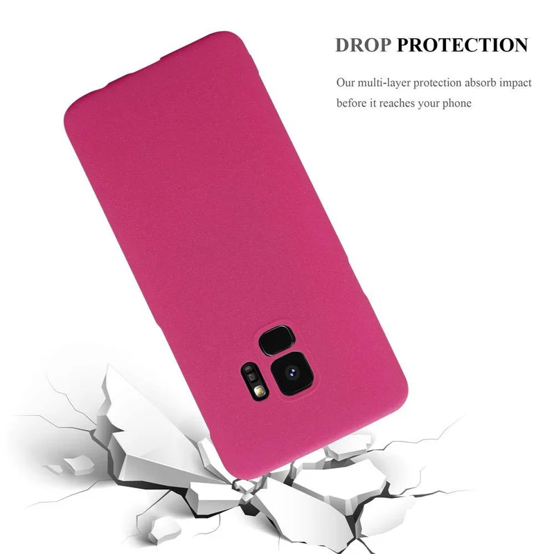 Cadorabo Hülle kompatibel mit Samsung Galaxy S9 Hard Case Schutzhülle in Frosted Optik gegen Kratzer und Stöße