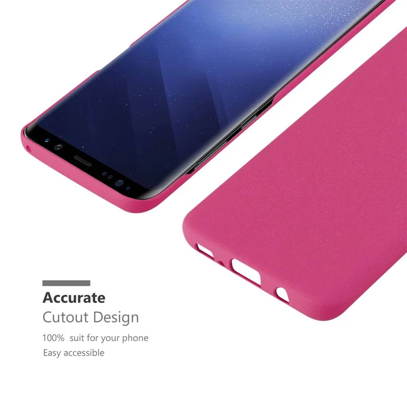 Cadorabo Hülle kompatibel mit Samsung Galaxy S9 Hard Case Schutzhülle in Frosted Optik gegen Kratzer und Stöße