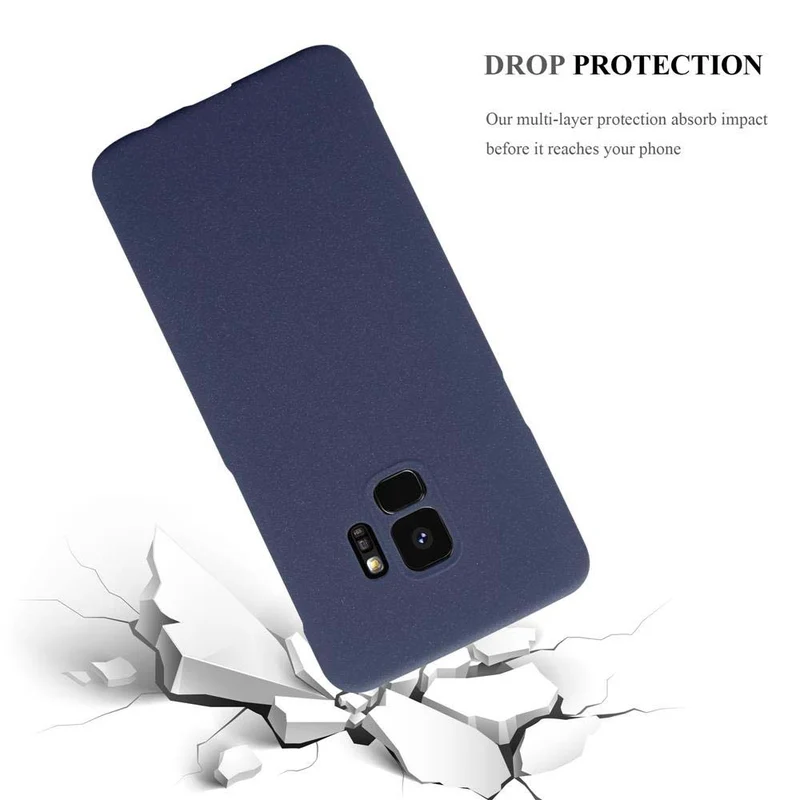 Cadorabo Hülle kompatibel mit Samsung Galaxy S9 Hard Case Schutzhülle in Frosted Optik gegen Kratzer und Stöße