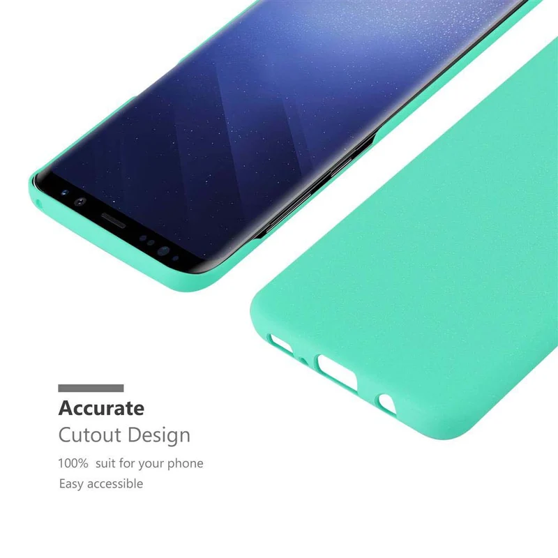Cadorabo Hülle kompatibel mit Samsung Galaxy S9 Hard Case Schutzhülle in Frosted Optik gegen Kratzer und Stöße