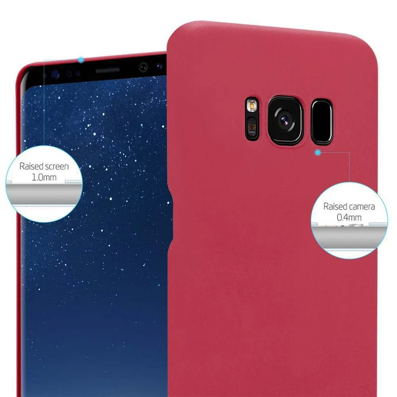 Cadorabo Hülle kompatibel mit Samsung Galaxy S8 PLUS Hard Case Schutzhülle in Frosted Optik gegen Kratzer und Stöße