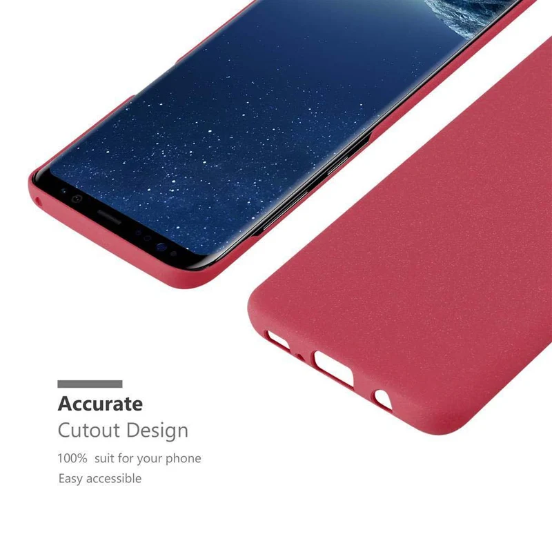 Cadorabo Hülle kompatibel mit Samsung Galaxy S8 PLUS Hard Case Schutzhülle in Frosted Optik gegen Kratzer und Stöße