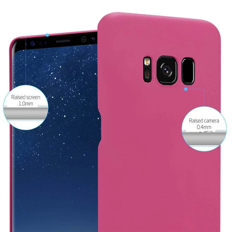 Cadorabo Hülle kompatibel mit Samsung Galaxy S8 PLUS Hard Case Schutzhülle in Frosted Optik gegen Kratzer und Stöße