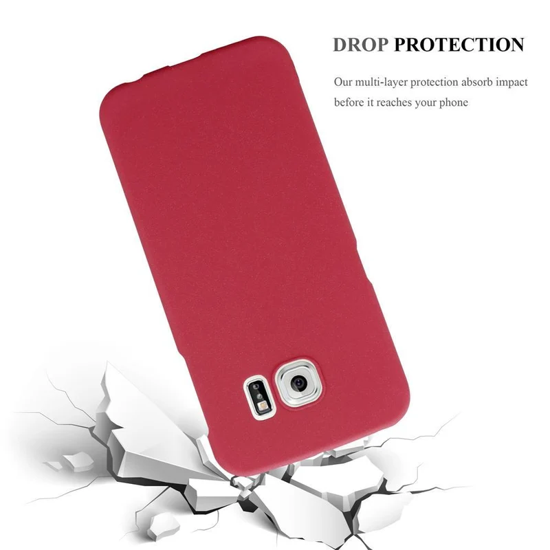 Cadorabo Hülle kompatibel mit Samsung Galaxy S6 EDGE PLUS Hard Case Schutzhülle in Frosted Optik gegen Kratzer und Stöße