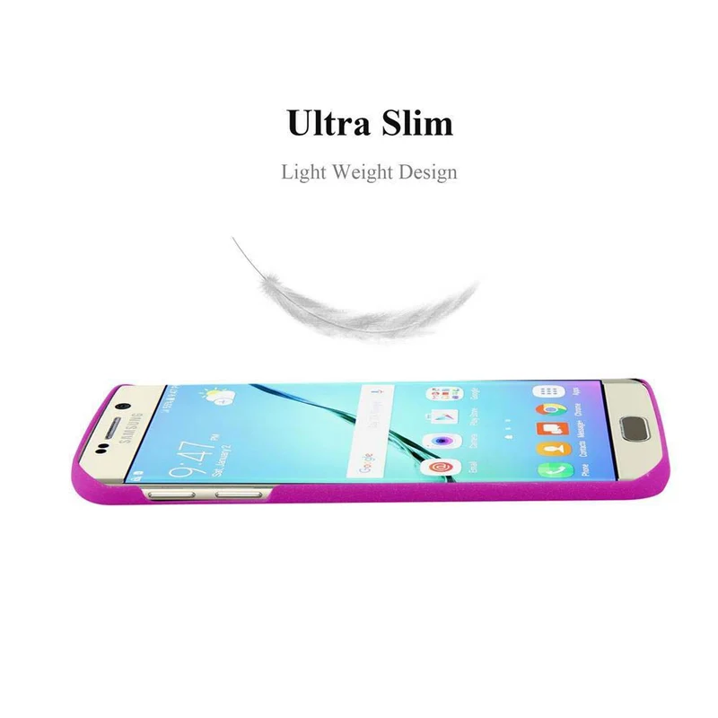 Cadorabo Hülle kompatibel mit Samsung Galaxy S6 EDGE PLUS Hard Case Schutzhülle in Frosted Optik gegen Kratzer und Stöße