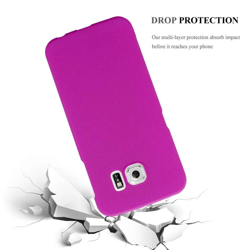Cadorabo Hülle kompatibel mit Samsung Galaxy S6 EDGE PLUS Hard Case Schutzhülle in Frosted Optik gegen Kratzer und Stöße