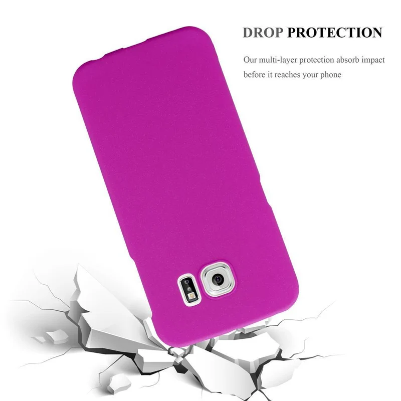 Cadorabo Hülle kompatibel mit Samsung Galaxy S6 EDGE PLUS Hard Case Schutzhülle in Frosted Optik gegen Kratzer und Stöße