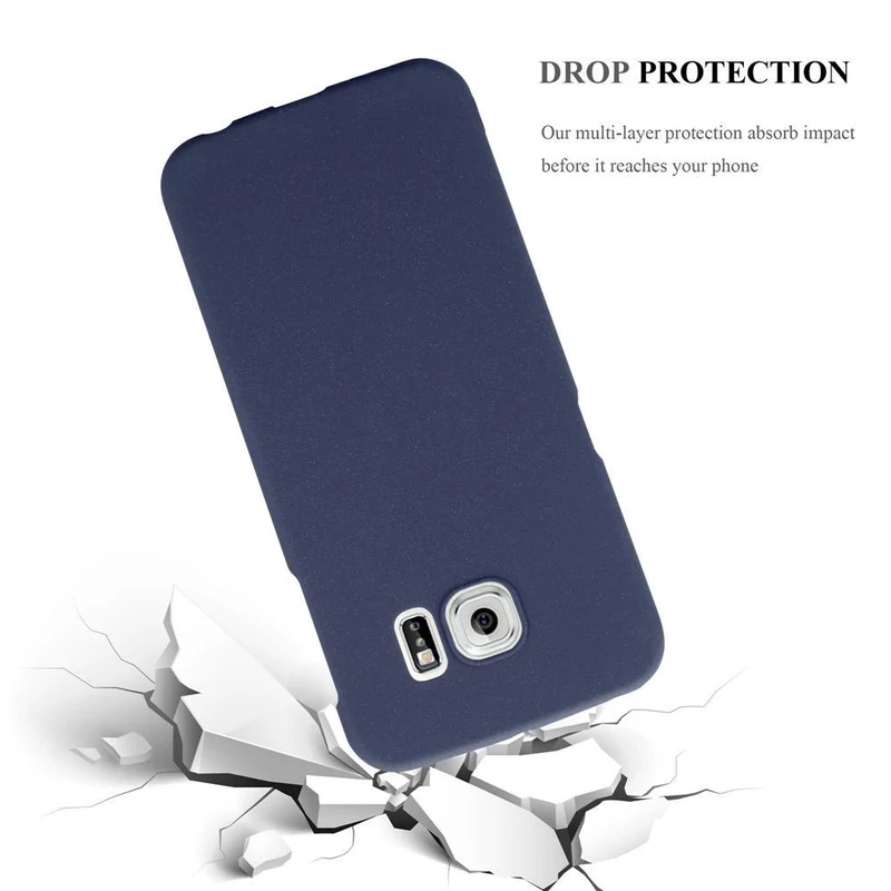 Cadorabo Hülle kompatibel mit Samsung Galaxy S6 EDGE PLUS Hard Case Schutzhülle in Frosted Optik gegen Kratzer und Stöße