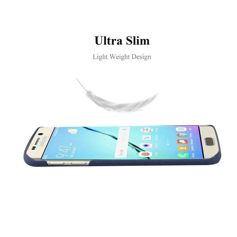 Cadorabo Hülle kompatibel mit Samsung Galaxy S6 EDGE PLUS Hard Case Schutzhülle in Frosted Optik gegen Kratzer und Stöße