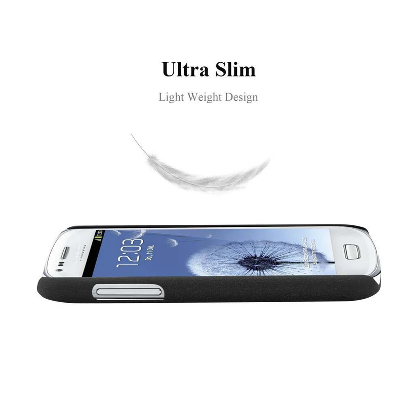 Cadorabo Hülle kompatibel mit Samsung Galaxy S3 MINI Hard Case Schutzhülle in Frosted Optik gegen Kratzer und Stöße