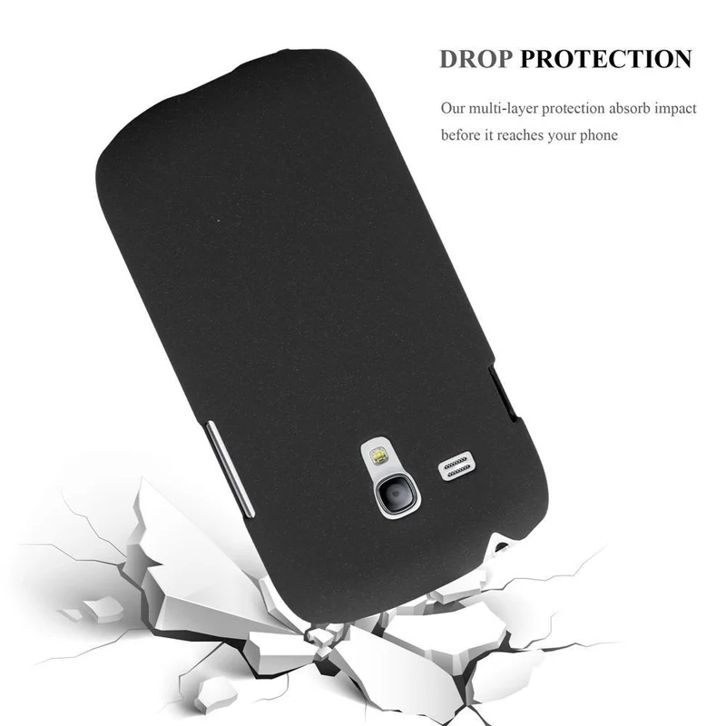 Cadorabo Hülle kompatibel mit Samsung Galaxy S3 MINI Hard Case Schutzhülle in Frosted Optik gegen Kratzer und Stöße