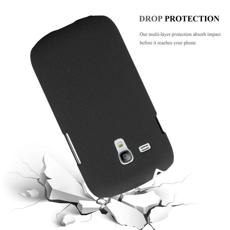 Cadorabo Hülle kompatibel mit Samsung Galaxy S3 MINI Hard Case Schutzhülle in Frosted Optik gegen Kratzer und Stöße