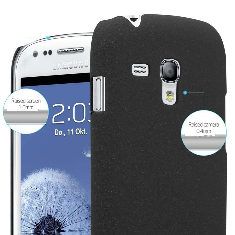 Cadorabo Hülle kompatibel mit Samsung Galaxy S3 MINI Hard Case Schutzhülle in Frosted Optik gegen Kratzer und Stöße