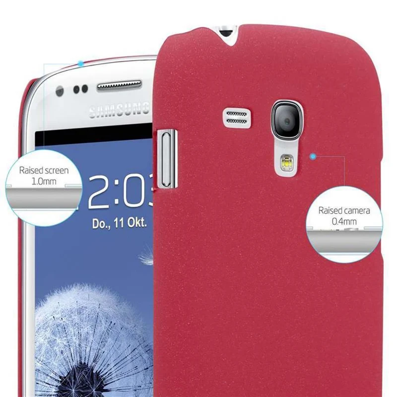 Cadorabo Hülle kompatibel mit Samsung Galaxy S3 MINI Hard Case Schutzhülle in Frosted Optik gegen Kratzer und Stöße