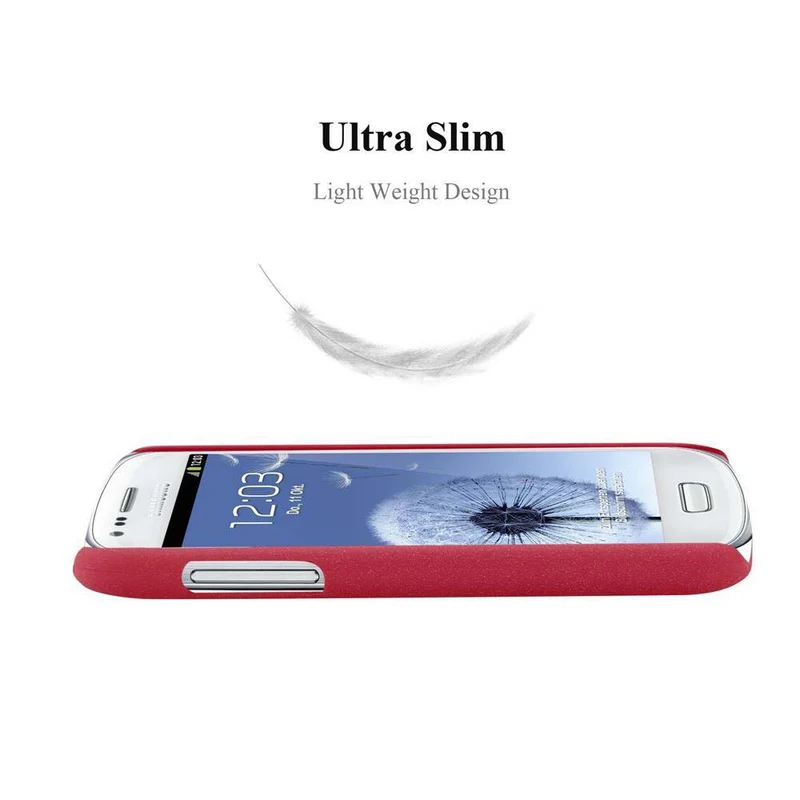 Cadorabo Hülle kompatibel mit Samsung Galaxy S3 MINI Hard Case Schutzhülle in Frosted Optik gegen Kratzer und Stöße