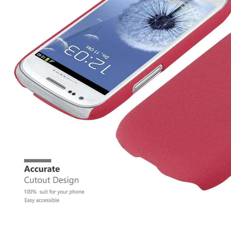 Cadorabo Hülle kompatibel mit Samsung Galaxy S3 MINI Hard Case Schutzhülle in Frosted Optik gegen Kratzer und Stöße