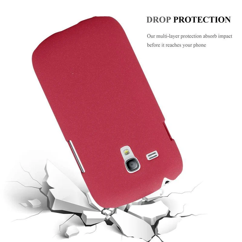 Cadorabo Hülle kompatibel mit Samsung Galaxy S3 MINI Hard Case Schutzhülle in Frosted Optik gegen Kratzer und Stöße